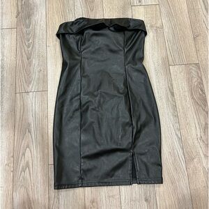 Leather Mini Dress